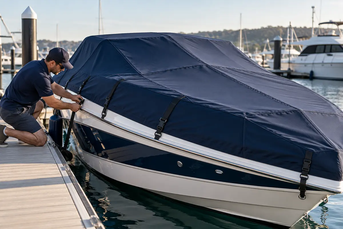 boat cover - panduan Jakarta Marine